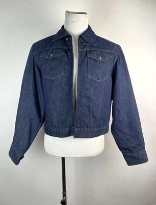 Chaqueta de Camionero Denim Forrada con Manta Montgomery Ward 101 De Colección Años 70 80 44 Foto 1 de 4