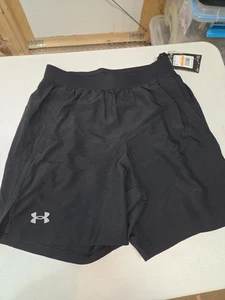Under Armour Men’s UA Launch 7” Shorts Black Size Small NWT $38 - Picture 1 of 7