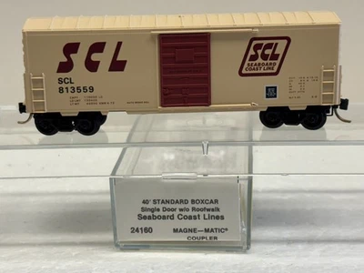 N Scale Kadee Micro Trains MTL 24160 Seaboard Coast Line SCL 813559 Box Car - Image 1 of 4