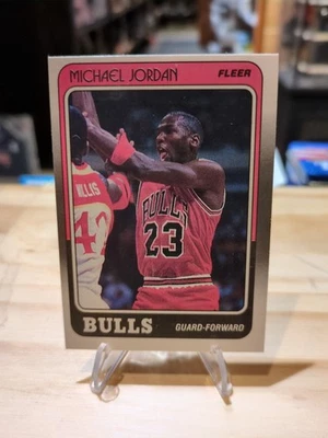 1988 Fleer Michael Jordan Chicago Bulls #17 GOAT! B - Image 1 of 3