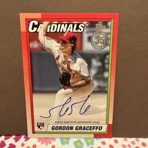 2025 Topps Series 1 Gordon Graceffo 1990 Auto Cardinals - Picture 1 of 5