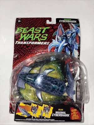 Transformers Beast Wars Deluxe Class Cybershark Action Figure Card Wear - Image 1 of 4