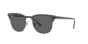 RAY BAN | NEW | CLUBMASTER METAL | 3716 9256B1 | GREY | BLACK | DARK GREY - Picture 1 of 4