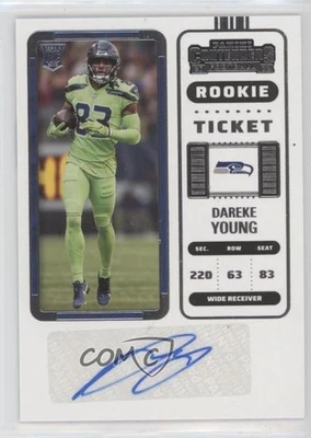 2022 Panini Contenders Rookie Ticket Dareke Young #255 Rookie Auto RC - Image 1 of 2