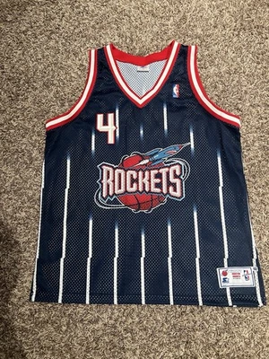 Camiseta Charles Barkley Houston Rockets Vintage Años 90 Campeón NBA Azul, Talla 52 Foto 1 de 4