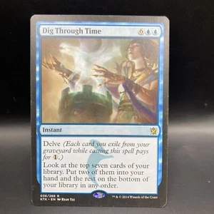 MTG Magic the Gathering Dig Through Time (36p/56) Khans of Tarkir Promos LP - Picture 1 of 2