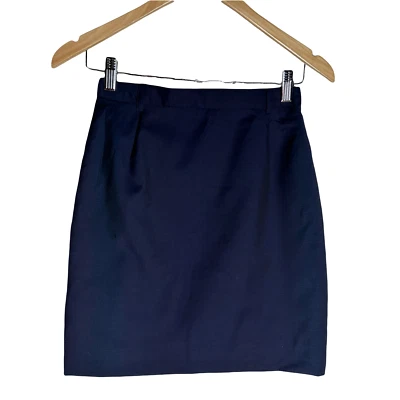 NUEVO CON ETIQUETAS Falda Lápiz Escada Margaretha Ley Forrada con Cremallera Negra Talla 36 Precio de venta sugerido por el fabricante $415 Foto 1 de 4