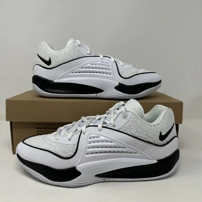 Nike Mens KD 16 TB Sneakers White Black Size 7 DZ2927-100 Kevin Durant - Image 1 of 4