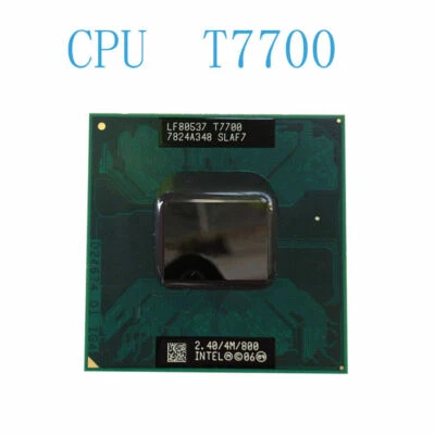 Intel Core 2 Duo T7700 2.4 GHz 800MHz Dual-Core Processor SLAF7 SLA43 Mobile CPU - Image 1 of 4