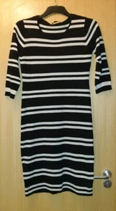 Fab Black & White Stripe Stretch Dress by Forever 21 Size 2X UK 16 Comfy Casual - Picture 1 of 5