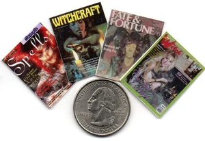 4 Mini REVISTAS DE BRUJAS/MAGIA/HECHIZOS - Casa de muñecas escala 1:12 PÁGINAS DE APERTURA - Imagen 1 de 1