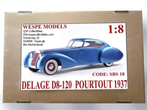 Wespe Models Resin Modelkit 1937 Delage D8-120 Pourtout 1:8 ready to paint - Picture 1 of 17