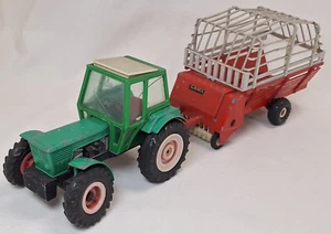 Gama 424 Traktor Deutz D 100 06 Traktor + Anhänger Claas Ladewagen 008 ca. 1:32 - Bild 1 von 11
