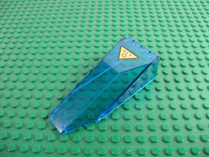 LEGO Trans-Dk Parabrisas Azul 10x4x2 1/3 Dosel con Pegatina RESQ 6462 #2507pb06 - Imagen 1 de 1