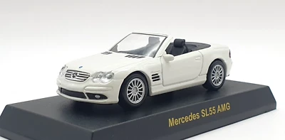 1/64 Kyosho MERCEDES BENZ SL55 AMG BLANCO modelo de coche fundido a presión Foto 1 de 3