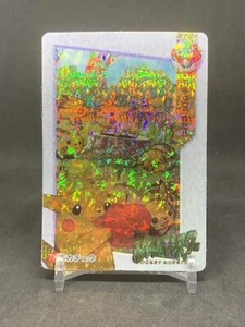 Tarjeta adhesiva prisma expendedora vintage de monstruos de bolsillo Pokémon #78 Pikachus - Imagen 1 de 2