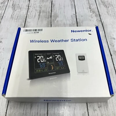 Newentor Wireless Weather Station With LED Display Colored FJ3378 Indoor Outdoor - Image 1 of 2