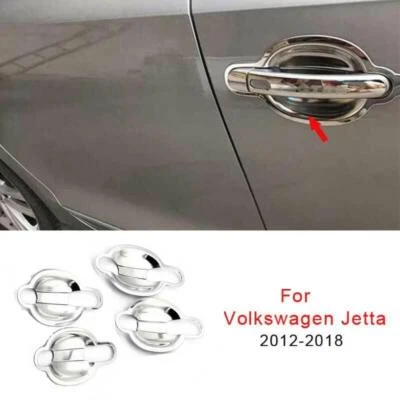 Отделка крышки чаши наружной двери хромированная сталь для Volkswagen Jetta 2012-2018 4 шт - Изображение 1 из 4