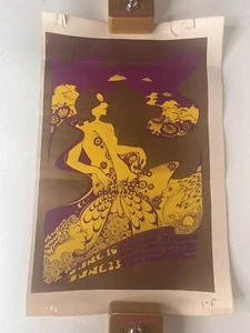 CARTEL MANUAL 1967 Arthur Brown Soft Machin Osiris Hapshash UFO Club 1970... - Imagen 1 de 2