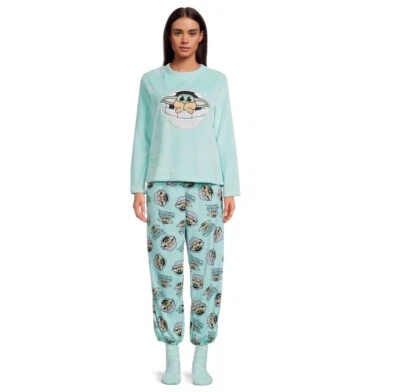 Star Wars Women's The Child Long Sleeve Top, Pants & Socks, 3-Piece Gift Set, 3X - Image 1 of 4