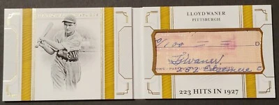 LLOYD WANER NATIONAL TREASURES CUT SIGNATURES AUTO /10 - Image 1 of 2