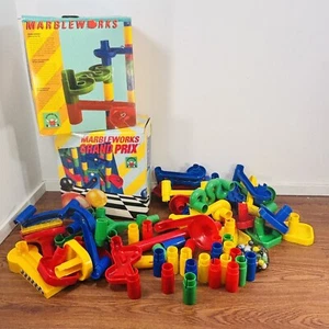 Vintage Marbleworks & Grand Prix Marble Building Sets by Discovery Toys Run Sets - Picture 1 of 9