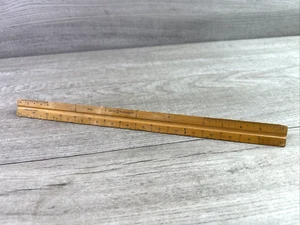 Vintage 12" K&E Co Star Quality Triangular Ruler 8881 Three Sided - Picture 1 of 7