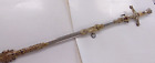 Vtg Ornate Masonic Ceremonial Sword & Scabbard By The Lilley Co. Jc106-f