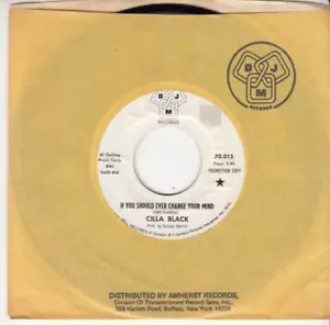 CILLA BLACK - IF YOU SHOULD EVER CHANGE YOUR MIND - PROMO 45 - GREAT SHAPE - Picture 1 of 2
