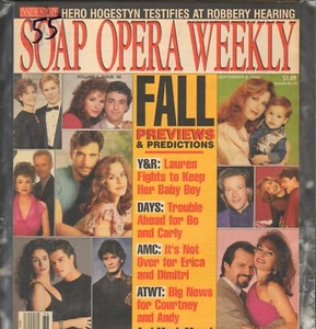 Soap Opera Weekly--Sept. 8 1992-----55 - Picture 1 of 1