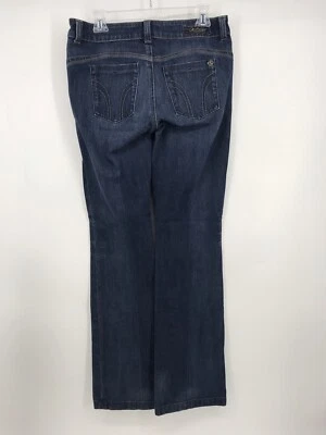 Serfontaine размер 29/8 Sweetheart джинсы загрузки вырез легкий эластичной синий джинсовой ткани EUC - Изображение 1 из 3