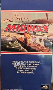 MIDWAY VHS Heston Fonda Glory suspense spectacular drama men who won naval battl - Picture 1 of 3