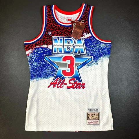 100% Authentic Patrick Ewing Mitchell & Ness 1991 All Star Jersey Size 40 M Cover