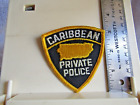 Caribbean Private Police patch VG 3" Puerto Rico law enforcement black gold