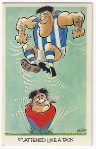 1972 Sunicrust Weg's Footy Funnies FLATTENED LIKE A TACK - Picture 1 of 2