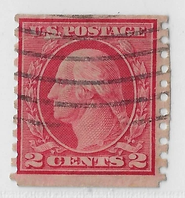 US 1914 Scott 453, used, CV $45. Type I rotary printing, perf 10 vertical(a7960 - Image 1 of 3