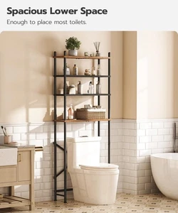 Über der Toilette Aufbewahrung über Toilette Badezimmer Organizer 25" L x 8,7" B x 67,7" H - Bild 1 von 9