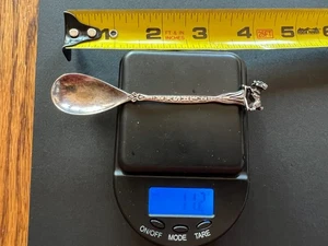 Sterling Silber Alaska Souvenir graviert Widder Löffel - Bild 1 von 10