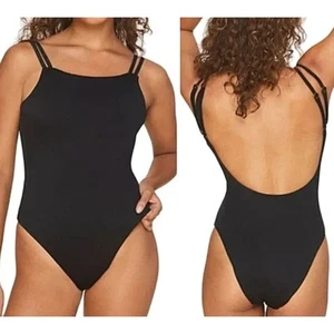 Andie Swim Black One Piece Swimsuit The Rockaway - Picture 1 of 6