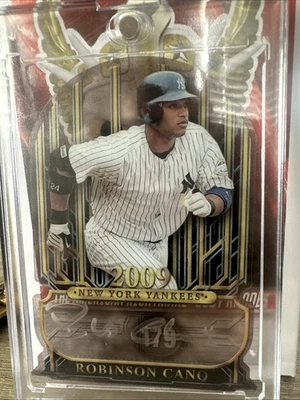 2009 Topps Robinson Cano TTV-RCA New York Yankees 103-59 corte automático 30/08 - Imagem 1 de 2