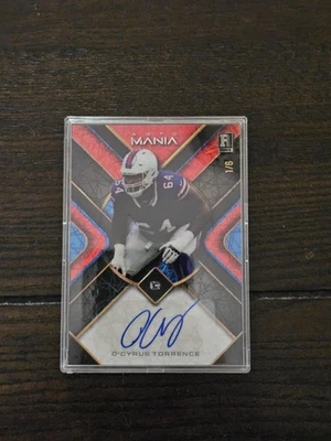 2023 Wild Card Auto Mania RED DISCO RC Rookie  O'Cyrus Torrence-Bills 8/8 - Image 1 of 2