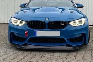 Bmw M3 M4 GTS 2 Piece Front Splitter Lip Carbon Fibre F80 F82 F83 M2 F87 - Picture 1 of 6