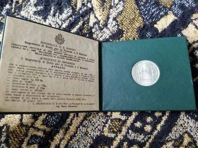 San Marino 1000 Lire 1977 Silver Uncirculated (Toned & Not Encapsulated) - Image 1 of 4
