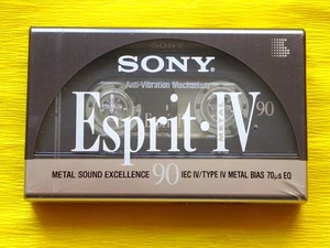 1x SONY ESPRIT IV 90 METAL Cassette Tape 1992-1994 + OVP + SEALED + FRANCE + - Picture 1 of 4