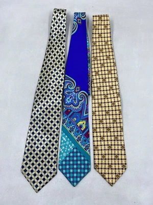 Corbata Versace Multicolor Geométrica Estampada Cachemira Clásica Hombre Foto 1 de 4