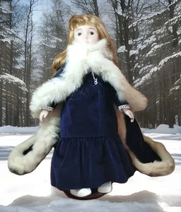 Vintage HappyLand Collector's Doll Porcelain Bisque - Picture 1 of 11