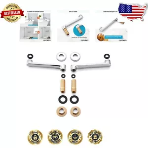 15-inch Chrome Polished Clawfoot Tub Adapter with Lengthen Swing Arms - Durable - Picture 1 of 11