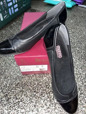 Zapatos sin cordones para mujer talla 8,5 Munro Jillian charol negro tacón alto con caja Foto 1 de 4