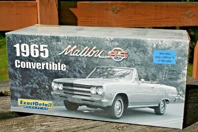 Exact Detail 1965 Chevy Malibu SS Convertible Mist Blue 1/18 Scale NOS - Image 1 of 4