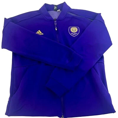 Adidas Orlando City Soccer Purple Zip-Up Jacket Medium - Image 1 of 4